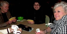 Ladies playing bridge