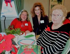 Holiday luncheon with friends
