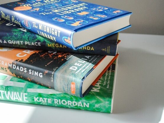Stack of popular books